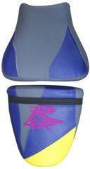 Bagster シートカバー GSXR 750 / 96 / SUZUKI PVC レモン. PURPLE. スチールグレー. FUCH レモン イエロー /Purple/スチールグレー/レター フクシャ | 2035B