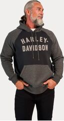 Harley-Davidson Hoodie-Knit, Colorblock-Design-Black Beauty | 96295-23VM