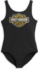 Harley-Davidson Women'S Bar & Shield Bodysuit, Black Beauty | 96378-21VW