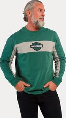 Harley-Davidson Tee-Knit, Colorblock-Design-Bistro Green | 96585-23VM