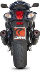 Scorpion / スコーピオンエキゾースト Serket スリップオン カーボンファイバースリーブ eマーク Suzuki GSX 1300R Hayabusa 08-Current | RSI112CEO