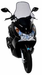 Ermax scooter windshield high protection 25cm + (total 67CM+PROT T hands ermax for 125 PCX 2010/2013 light black | 010103P18