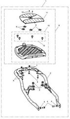 TRIUMPH / トライアンフ Mounting Rack Graphite | T9750754
