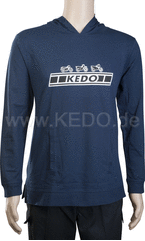 Kedo KEDO' Team Hoodie, size M, dark blue, belly bag, light fabric thickness 186g / m² (60% cotton / 40% polyester) | 70051M