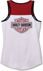 Harley-Davidson Tank-Knit, Colorblock-Design-Bright White | 97507-23VW