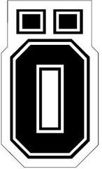 OHLINS / オーリンズ sticker, black, 17mm x 32mm | 11221-09