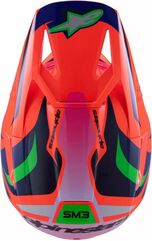 Alpinestars / アルパインスターズ ユース用 S-M3 Deegan ヘルメット オレンジ, ピンク, パープル | 8301525-433