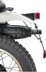 Kedo License Plate Support with Round Rear Reflector, aluminum, black, incl mounting material, suitable for license plate bracket item 50,089th | 50096