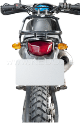 Kedo License Plate Reinforcement Plate, aluminum raw, dimensions approx. 240x130x2, DIY (undrilled) for individual mounting | 60237