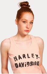 Harley-Davidson Tank-Knit, Dusty Pink | 96439-22VW