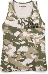 Harley-Davidson Tank,Knit, Camo/Green | 96442-22VW