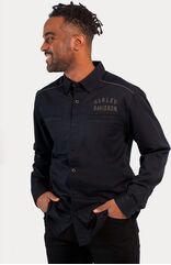 Harley-Davidson Shirt-Woven, Black Beauty | 96636-23VM