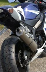 Bodis（ボディス）スリップオンマフラー フルチタン Oval 1OK G ヨーロッパ公道走行認可 for GSX-R 1000(01-02) | SGSXR1000-029