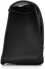 Ends Cuoio / エンズクオイオ バッグ Sporty（スポーティー） 右側 - ブラックレザー - ホワイトステッチ | SPO.N.CTBI.DX