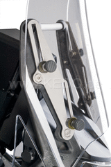 Kedo Windshield adapter "high-Up", tool- and stepless adjustment of the OEM windshield up to + 55mm, compl. incl. instructions, ideal for tall people | 31049