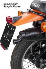 Kedo TT-style Fender conversion, complete incl TT500- 'El Toro Orange' fender, taillight, license plate bracket and INDICATOR (50097 pad recommended). | 50183-ET