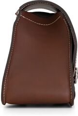 Ends Cuoio / エンズクオイオ バッグ Middle Gypsy（ミドルジプシー） 右側 - ダークブラウンレザー - ホワイトステッチ | MGY.TM.CTBI.DX
