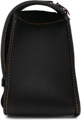 Ends Cuoio / エンズクオイオ バッグ Rev Sporty（Revスポーティー） 左側 - ブラックレザー - オークル（黄土色）ステッチ | REVSPO.N.CTOC.SX