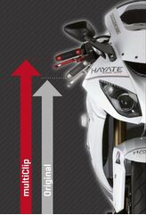 ABM / エービーエム multiClip Sport with handlebar Ø1", スタンドパイプ直径: Ø58 mm, カラー: ブラック | 106344-D58-F15