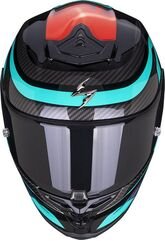 Scorpion / スコーピオン Exo フルフェイスヘルメット R1 Vatis ブラックブルーレッド | 10-374-296