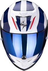 Scorpion / スコーピオン Exo フルフェイスヘルメット 520 Air Lemans ホワイトブルー | 72-349-236