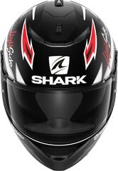 Shark / シャーク フルフェイスヘルメット SPARTAN 1.2 ADRIAN PARASSOL Mat ブラック シルバー レッド/KSR | HE3464KSR