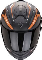 スコーピオン フルフェイスヘルメット Exo 491 クリプタ マットブラック-オレンジ-ホワイト | 48-450-333