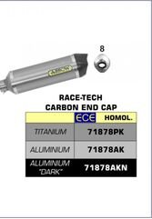 ARROW / アロー BENELLI TRK 502 '17/18 eマーク認証 アルミニウム RACE TECH サイレンサー カーボンエンドキャップ付 FOR 71689MI リンクパイプ | 71878AK