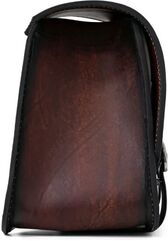 Ends Cuoio / エンズクオイオ バッグ Sporty（スポーティー） 右側 - ディストレストツートン ダークレザー - ブラックステッチ | SPO.TTDG.CTN.DX