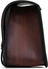 Ends Cuoio / エンズクオイオ バッグ Sporty（スポーティー） 左側 - ディストレストツートン ダークレザー - ブラックステッチ | SPO.TTDG.CTN.SX