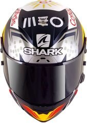Shark / シャーク フルフェイスヘルメット RACE-R PRO GP OLIVEIRA SIGNATURE Mat ブルー シルバー ホワイト/BSW | HE8425BSW