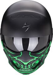 Scorpion / スコーピオン Exo モジュラーヘルメット Combat Evo Samurai ブラックグリーン | 85-105-128