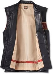 Harley-Davidson Men'S 120Th Anniversary Leather Vest, Black leather | 97036-23VM