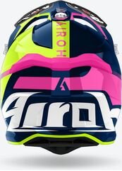 Airoh オフロード ヘルメット SRYCKER BLAZER、ブルー/ピンク グロス | STBL54 / AI42A13OROBBC