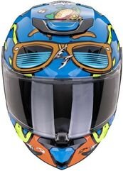 スコーピオン フルフェイスヘルメット Exo-Jnr Fun ブルーオレンジ | 120-437-204