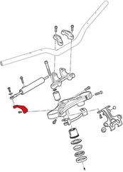 CNC Racing / シーエヌシーレーシング Steering damper bracket Ducati Streetfighter V4 | SDA02