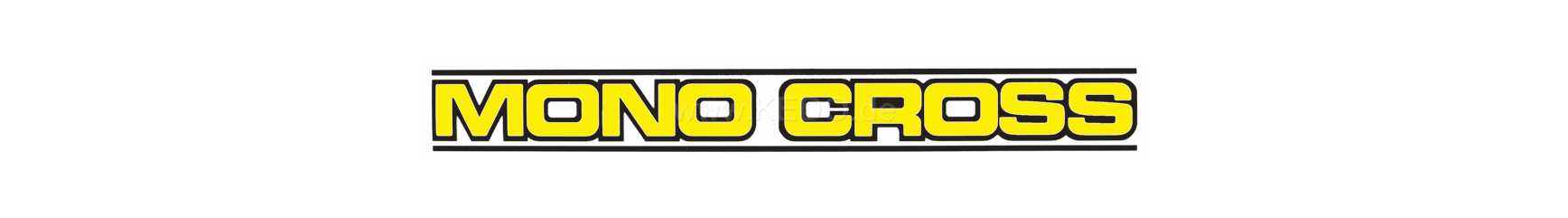 Kedo Decal 'MONO CROSS' Yellow, 272x31mm 1 Piece | 80105G