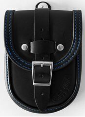 Ends Cuoio / エンズクオイオ バッグ 2018-new Softail ソフィテル Standard, Street Bob and Breakout スマートタンクバッグ - ブラックレザー - ブルーステッチ | SBSFT18.N.CTBL