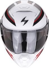 Scorpion / スコーピオン Exo モジュラーヘルメット 930 Navig ホワイト レッド | 94-368-292