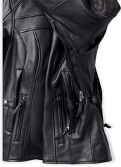 Harley-Davidson Heather Avenue Triple Vent System Leather Jacket For Women, Black | 98004-22VW