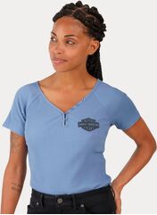 Harley-Davidson Tee-Knit, Colonial Blue | 96701-23VW