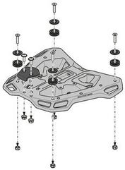 SW Motech STREET-RACK. B-stock. Black. Yamaha MT-09 Tracer (14-17). | B.GPT.06.525.16000/B