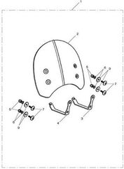 TRIUMPH / トライアンフ Scrambler Bracket, Flyscreen, RH. Motorcycle, Kit | A9700054