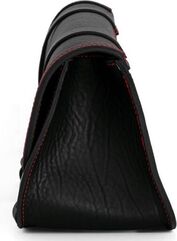 Ends Cuoio / エンズクオイオ バッグ TT Street（TT ストリート） 左側 - ブラックレザー - レッドステッチ | TTS.N.CTR.SX