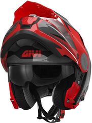 GIVI / ジビ Flip-up helmet X.27 TOURER GRAPHIC Black/Red, Size 56/S | HX27RTRBR56