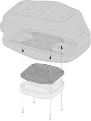 SW Motech Heightening for PRO tank ring. Black. For 6 mm increase. | TRT.00.787.10100/B