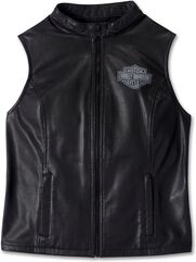 Harley-Davidson Vest-Leather, Black | 97007-24VW