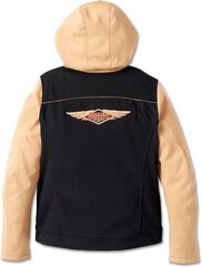 Harley-Davidson Women'S 120Th Anniversary Deflector Riding Fleece, Black/Prairie Sand | 97208-23EW