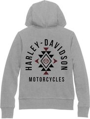 Harley-Davidson Women'S Special Zip Front Hoodie, Light Grey Heather | 96186-23VW