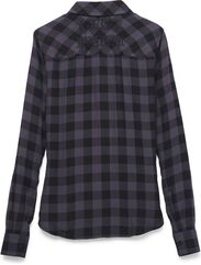 Harley-Davidson Shirt-Woven, Yarn Dyed Plaid-Black Beauty | 96484-22VW